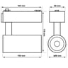 Projecteur sur Rail LED Parma GXtronic 30W-35W-40W | BRIDGELUX CHIP 2240 DS-C30 - 4CCT - 24º - Image 2