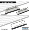 Plafonnier LED carré MOSS noir 24W CCT Lumileds - Image 4