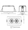 Downlight LED 12W rectangulaire orientable CCT - Image 10