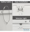 Plafonnier LED Carré Moss Blanc 18W CCT Lumileds - Image 4