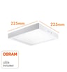 Plafonnier LED Carré 20W OSRAM Duris E 2835 - Image 2
