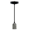 Suspension Vintage Gris Pierre E27 - Image 1