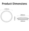 Plafonnier LED étanche IP65 12-20W CCT réglable - Image 11