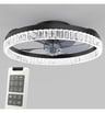 Ventilateur Plafond LED CRETA 30W 6CCT Noir 50cm IP20 - Image 3