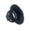 Anneau Fixe Rond GU10 MR16 Noir - Image 1