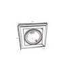 Cadre noir orientable pour AR111 - Image 3
