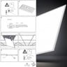 Panneau LED 60x60 40W 4380lm UGR19 Driver Philips - Image 3