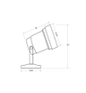 Projecteur de Jardin Extérieur IP65 Compatible Ampoule GU10 - Image 2