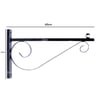 Support mural et colonne modèle Forja 60cm Noir brillant - Image 2