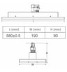 Projecteur Rail LED Arendal 40-75W Philips 360° - Image 2