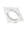 Cadre Encastrable Orientable AR111 Acier Blanc - Image 1