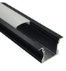 Profilé alu encastré blanc/noir LED 2m - Image 3