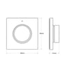 Panneau commande RF variateur LED CCT 2.4GHz noir - Image 2