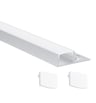 Profilé alu encastré plâtre 2m une ailette LED - Image 5