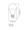Ampoule LED MI-LED E27 A60 180º - 3W - 7W - 9W - 12W - Image 14