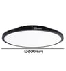 Plafonnier LED Oslo 40W Dimmable Noir Ø60 CCT - Image 2