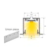Luminaire LED Encastré MOSCOU MINI Noir 0.44m-1.94m - Image 2