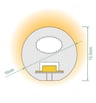 Néon LED circulaire flexible 220V 25m 16mm Orange - Image 2