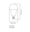 Ampoule LED E14 A60 3W 320° MI-LED - Image 2