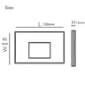 Balise LED Slim 3W rectangulaire noire IP65 - Image 2