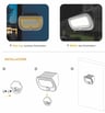 Applique solaire RING avec capteur de présence PIR - 5700K+Jaune - Image 2