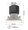 Encastré LED Carré 15W Blanc CRI92 UGR13 - Image 2