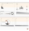 Suspension LED Linéaire MUNICH MINI Noir 0.44m-1.94m - Image 8