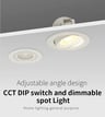 Downlight LED circulaire orientable 7W – Dimmable TRIAC – 3CCT – Blanc - Image 5