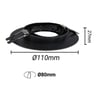 Anneau Orientable GU10 LED Circulaire Noir - Image 2