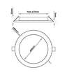 Downlight Slim LED circulaire – 6W – CCT – Puce OSRAM DURIS E 2835 - Image 2