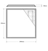 Panneau LED 60x60 40W Slim Frame Philips UGR19 - Image 3