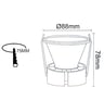 Downlight LED Lumis 6-12W Bridgelux 3CCT UGR11 - Image 30