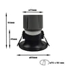 Encastré LED CIRCULAIRE 15W / NOIR - CRI+92 - UGR13 - Image 2