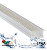 Luminaire LED linéaire encastrable – IP68 – RGB+WW – BERLIN XL – Anodisé argent – 24V - Image 1
