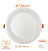 Downlight LED circulaire 16W OSRAM CCT UGR17 - Image 2