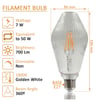 Ampoule LED filament DIAMANT 7W E27 Ambre Décorative - Image 2