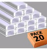 PACK - Profilé 2 mètres - U - Aluminium - LED  - Image 1