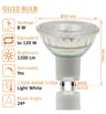 LED GU10 8W Crystal Haute Luminosité 24° TRIAC - Image 2