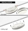 Plafonnier LED BONN 6-12W circulaire CCT IP44 - Image 4