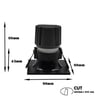 Encastré LED 15W Carré Noir CRI92 UGR13 - Image 2