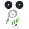 Kit suspension câble acier 2 m rosace noire - 2 unités - Image 3
