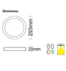 Plafonnier LED RGB CCT 18W Télécommande Lumileds - Image 14