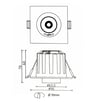 Downlight LED 6W Carré Orientable CCT - Image 11