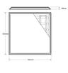 PACK10 Panneaux LED 62x62 42W + Driver Philips Certa - Image 2