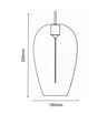 Suspension LED Filament Silver Smoke 4W Ambre - Image 2