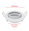 Anneau d'encastrement réglable pour LED GU10 MR16 - Ø84mm - Aluminium - Image 10