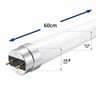 Tube LED T8 9W 60cm verre GXtronic 300° starter - Image 4