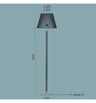 Lampadaire Sur Pied Abat-jour Tissé E27 Base Marbre - Image 2