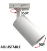 Spot sur Rail - EMMEN BLANC - pour Lampe GU10 / Monophasé - Image 4