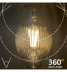 Ampoule LED filament DIAMANT 7W E27 Ambre Décorative - Image 3